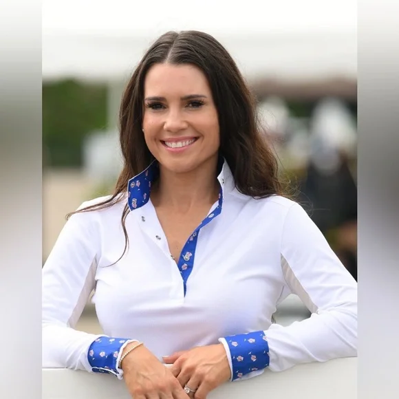 Essex Equestrian Show Shirt with Martini Glasses! XS, Excellent Condition! - Picture 3 of 15